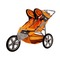 In Step Flash Fixed Wheel Double Jogger