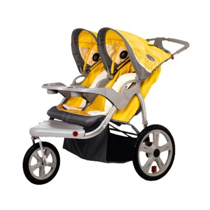 In Step Grand Safari Swivel Wheel Double Jogger